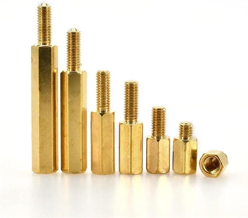 M2 Brass Standoff Screws 28mm 10pcs Hex Socket Cap PCB Mounting Hardware - Image 3